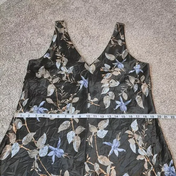 Vince Bellflower V-Neck Slip Midi Dress Size L - Picture 5 of 9